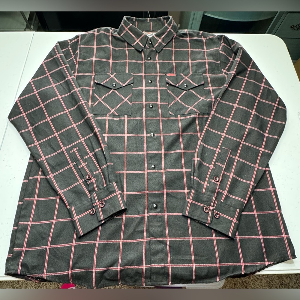 Dixxon Flannel The Gridlock men’s long sleeve snap button XL